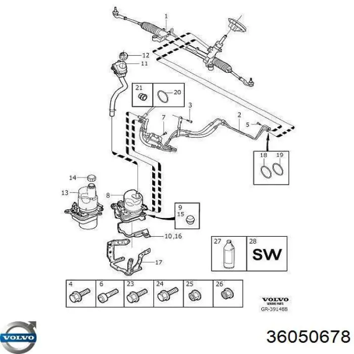Купити 36050678 Volvo Насос гідравліки