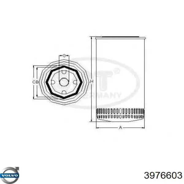 Купити 3976603 Volvo Фільтр очищення масла відцентровий