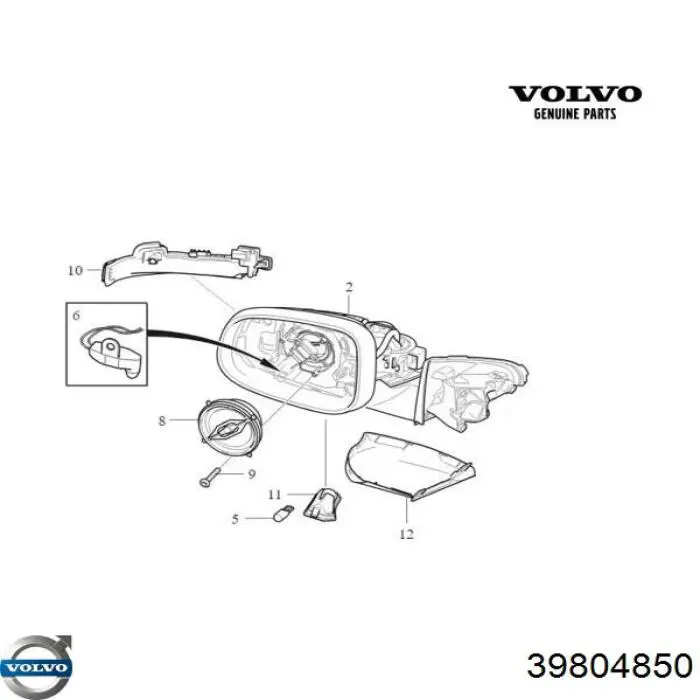 Купити 33800472 TYC Накладка/кришка дзеркала заднього виду, права