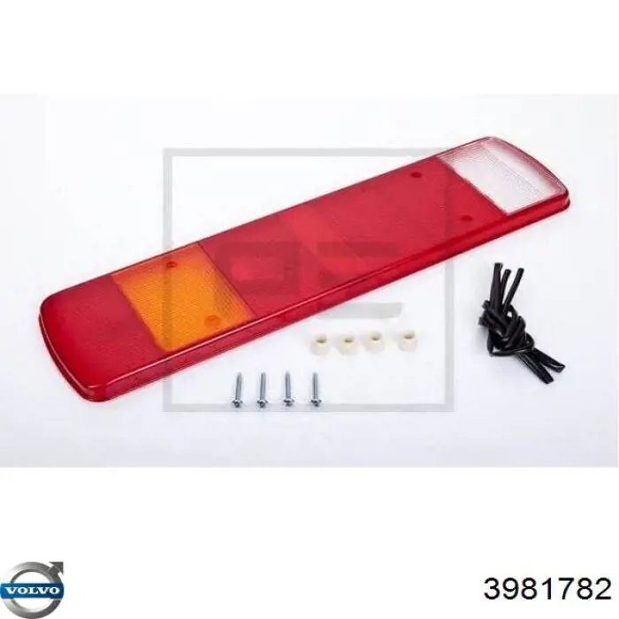 3981782 Volvo Скло ліхтаря заднього