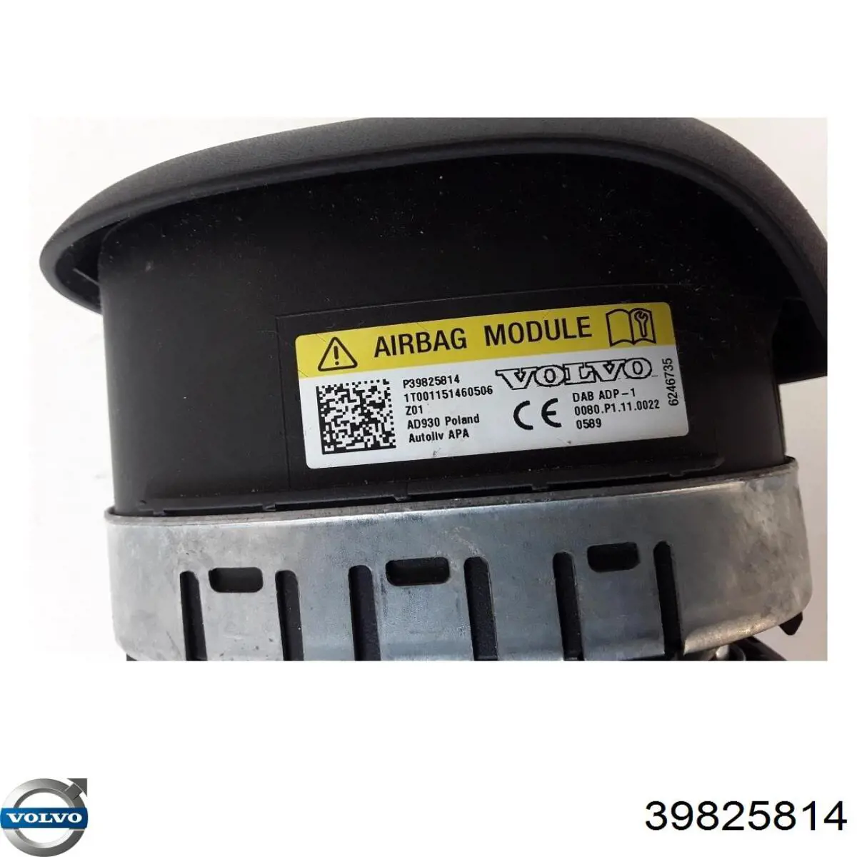Подушка безпеки водія Volvo 39825814 ціна, від 582.77 USD
