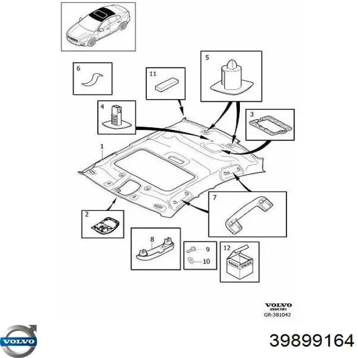  Volvo 39899164 ціна, від 10.33 USD