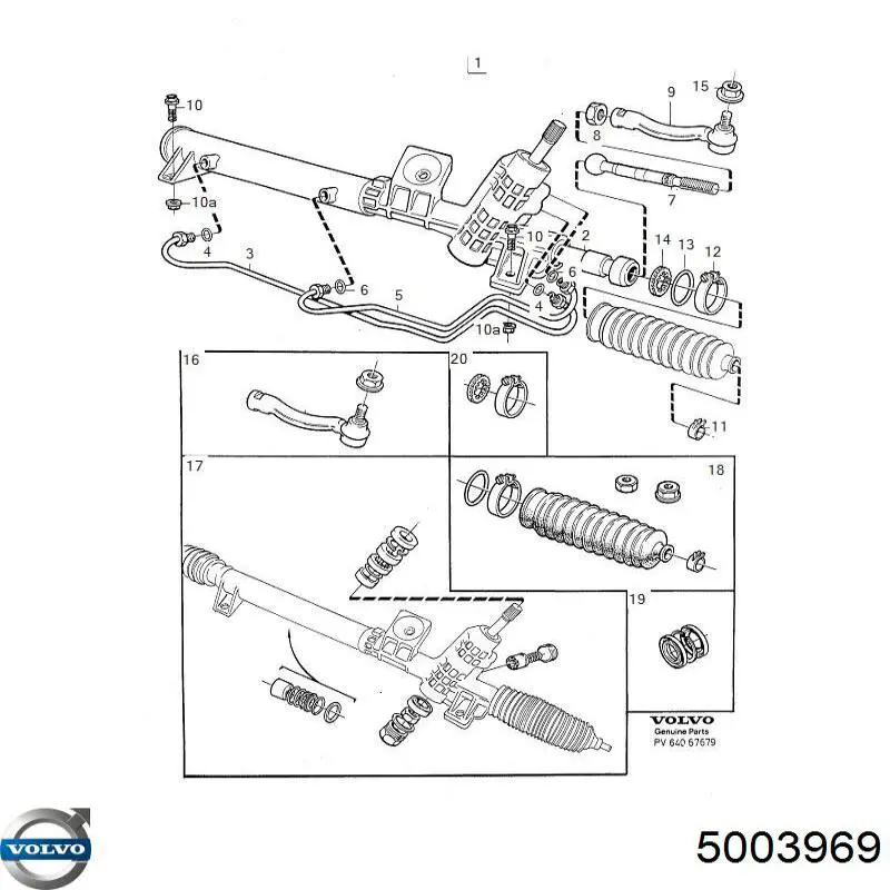 Управління рульове в зборі Volvo 5003969 ціна, від 1298.03 USD