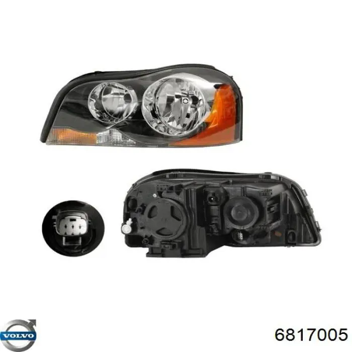 Купити 6817005 Volvo Скло фари правої