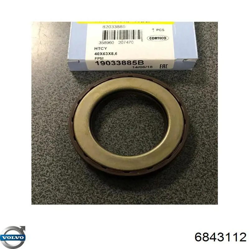 Сальник півосі переднього моста Volvo 6843112 ціна, від 14.21 USD