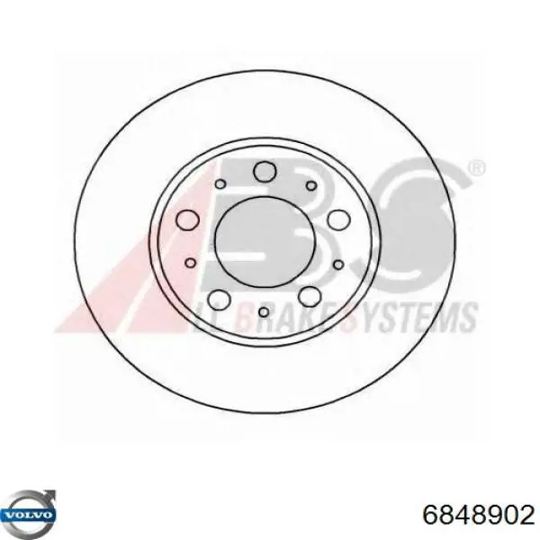 Диск гальмівний передній 6848902 Volvo