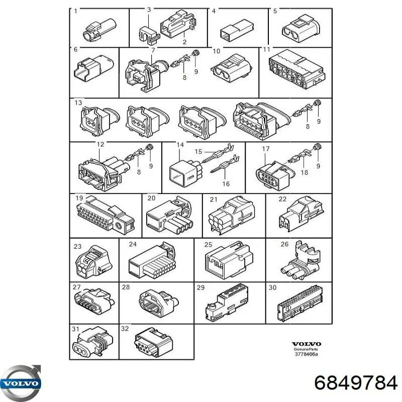  Volvo 6849784 ціна, від 4.05 USD