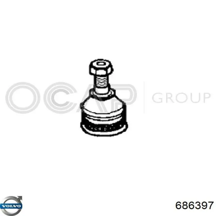 Купити 686397 Volvo Кульова опора, верхня