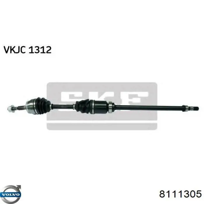 Піввісь передня, права Volvo 8111305 ціна, від 164.12 USD