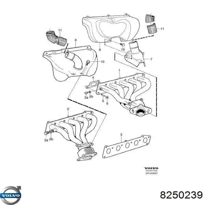  Volvo 8250239 ціна, від 53.45 USD
