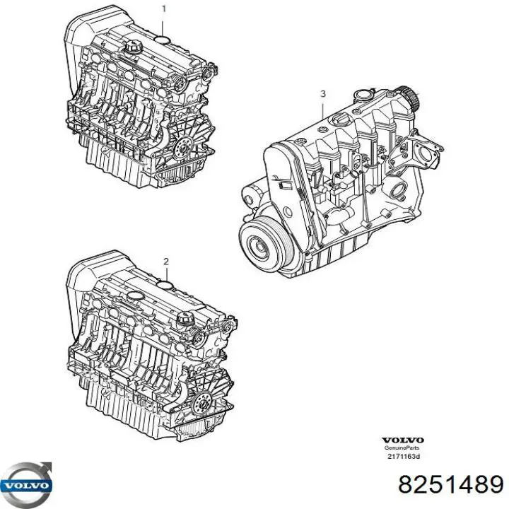 8251489 Volvo Мотор в зборі