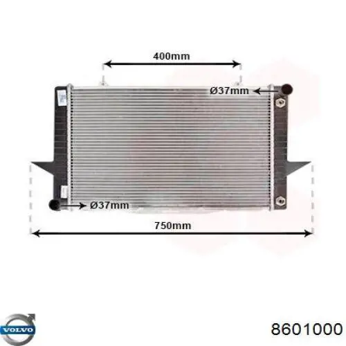 Радіатор охолодження Volvo 8601000