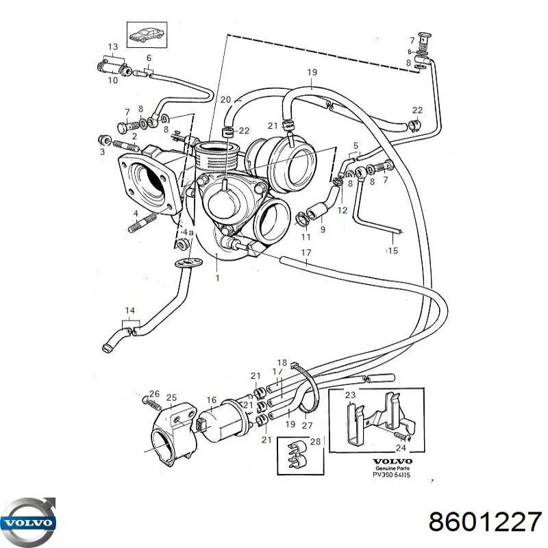 8601227 Volvo Турбонаддув