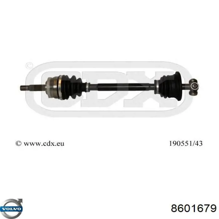 8601679 Volvo Привід лівий