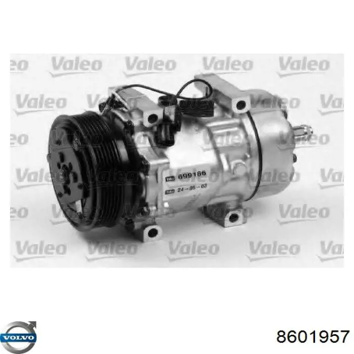 Компресор системи кондиціювання Volvo 8601957 ціна, від 91.50 USD