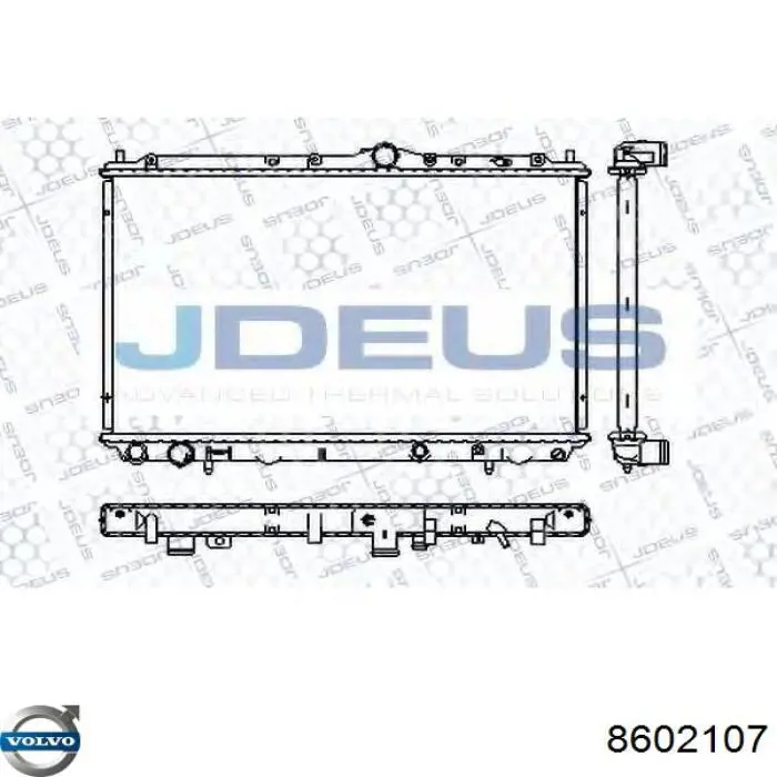 8602107 Volvo Радіатор охолодження двигуна