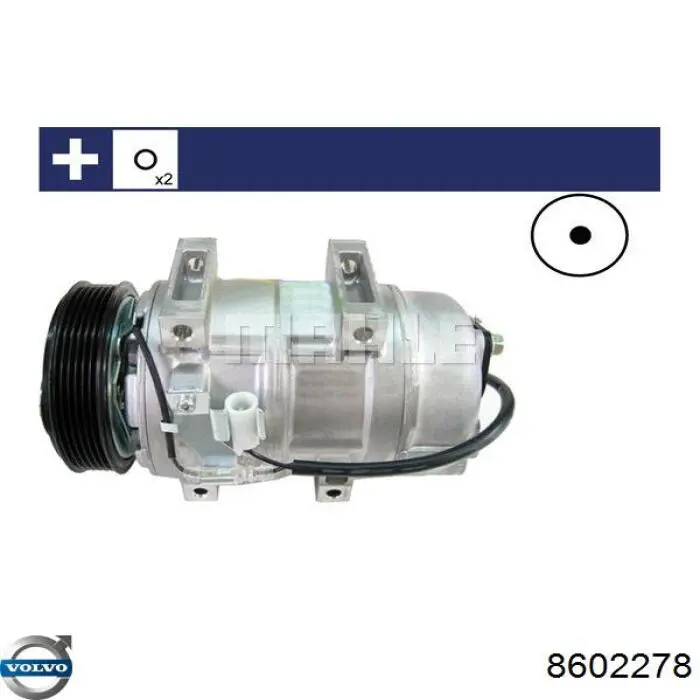 Компресор системи кондиціювання Volvo 8602278 ціна, від 234.78 USD