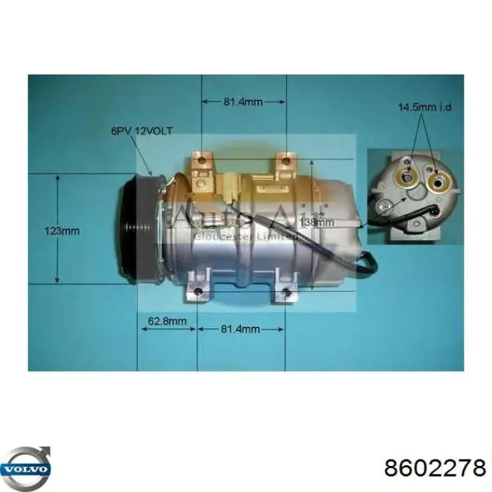 Купити 8602278 Volvo Компресор кліматичної установки