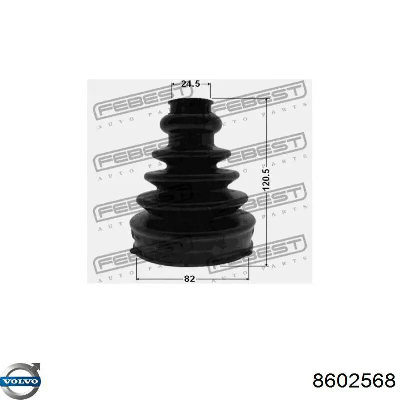 BB3775 Posterparts Привід передній правий