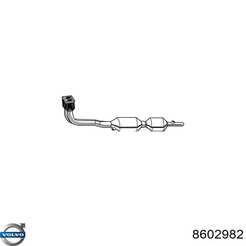 Каталізатор 8602982 Volvo