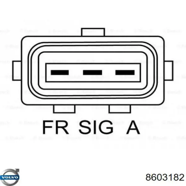 Генератор Volvo 8603182 ціна, від 76.01 USD