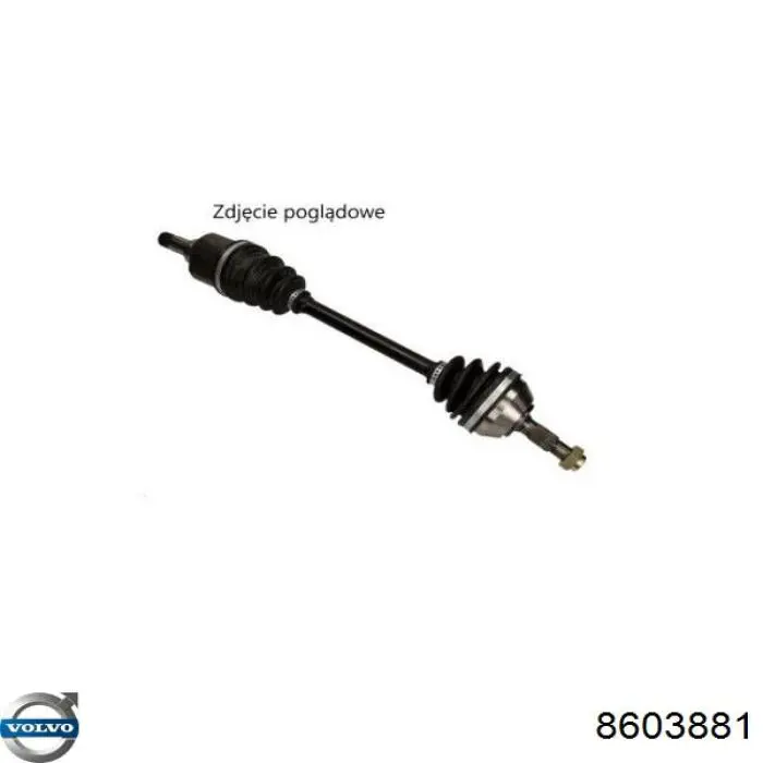 Піввісь передня, права Volvo 8603881 ціна, від 177.35 USD