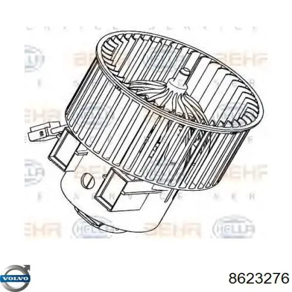 Двигун вентилятора пічки (обігрівача салону) 8623276 Volvo