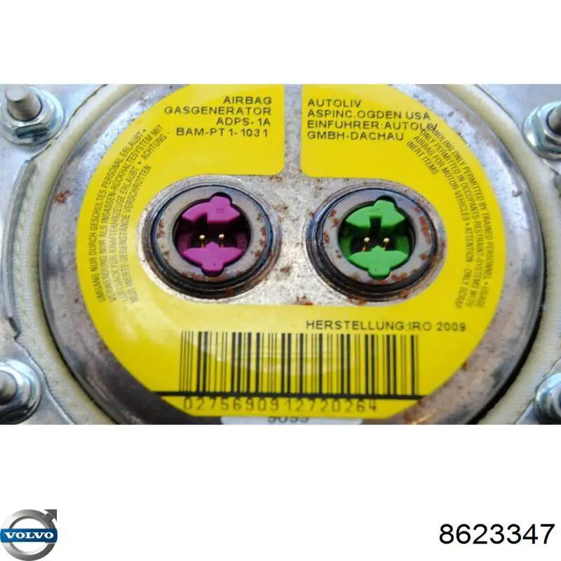 8623347 Volvo Подушка безпеки, водійська, AIRBAG