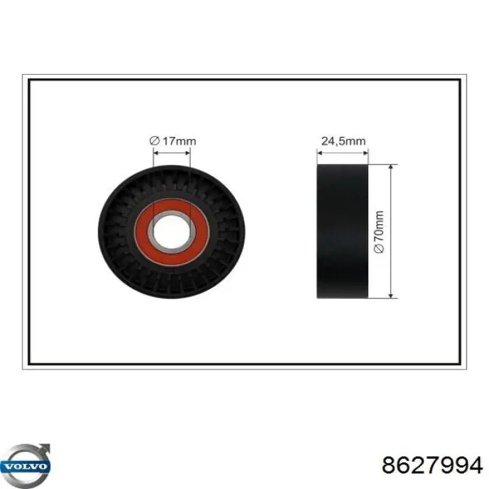 Купити 8627994 Volvo Натяжний ролик