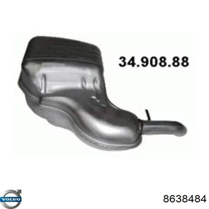 Купити 9492332 Volvo Вихлоп