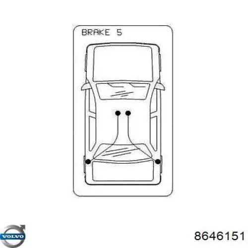 Купити 30793821 Volvo Трос ручного гальма задній, правий/лівий
