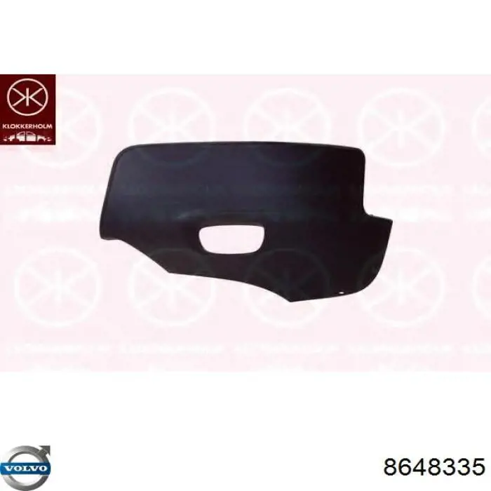 Купити 8648335 Volvo Накладка бампера переднього, права