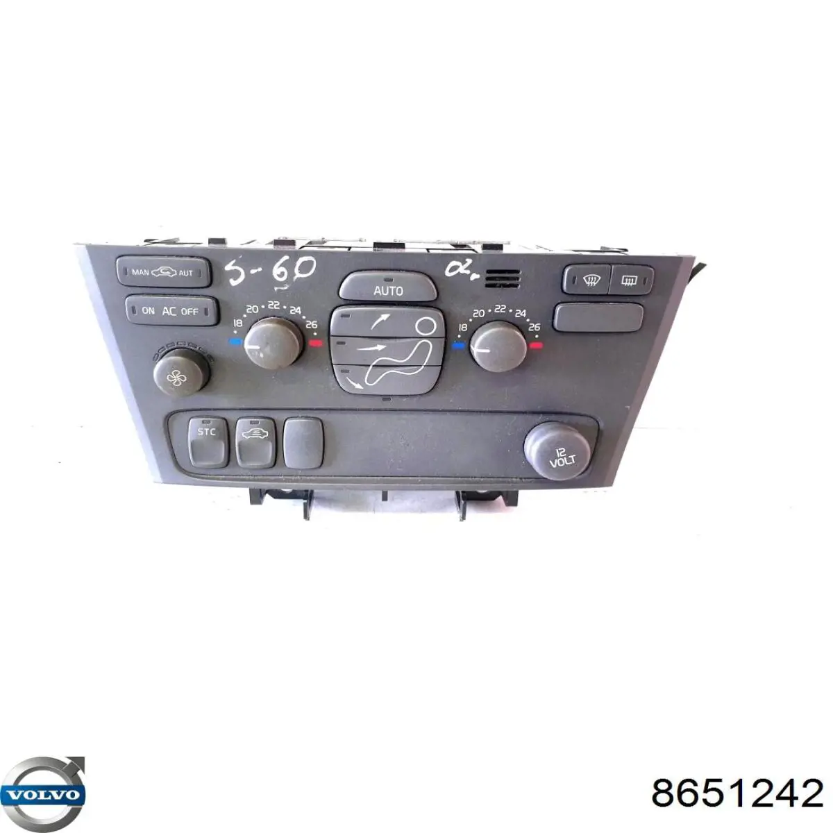 Блок управління режимів опалення / кондиціонування Volvo 8691950