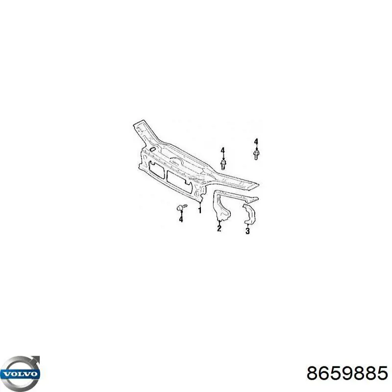 Панель передня Volvo 9175706 ціна, від 111.23 USD