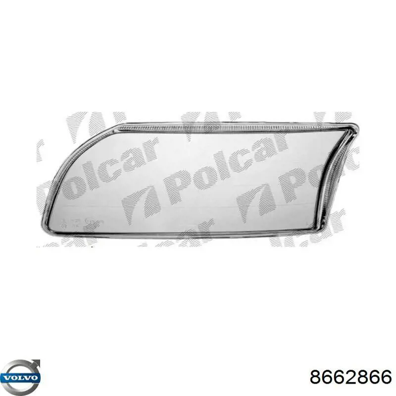 Купити 9080121E Polcar Скло фари правої