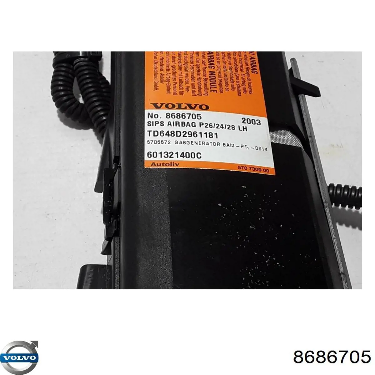 8686705 Volvo Подушка сидіння водія (і переднього сидіння)