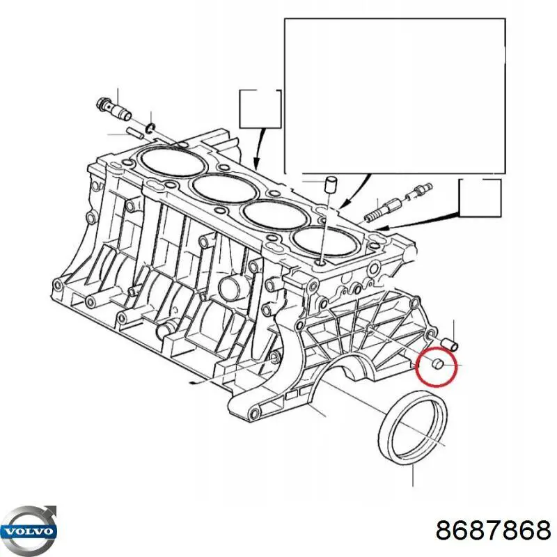 Заглушка днища кузова Volvo 8687868 ціна, від 5.15 USD