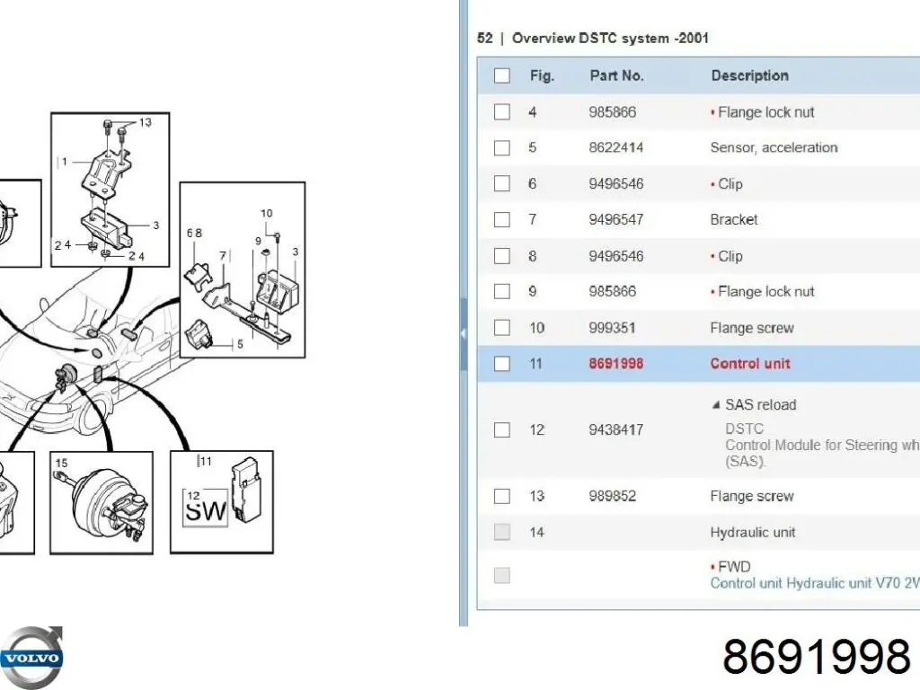  8691998 Volvo