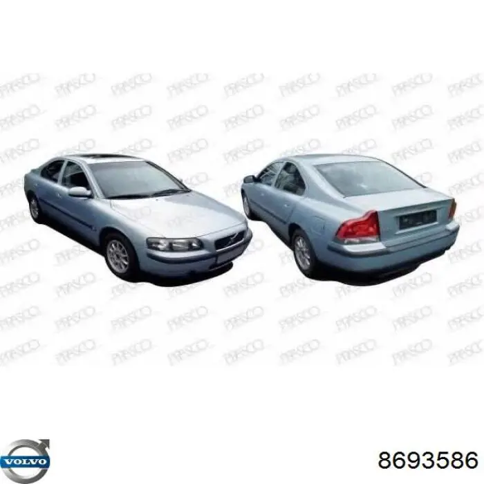 Фара права 8659624 Volvo