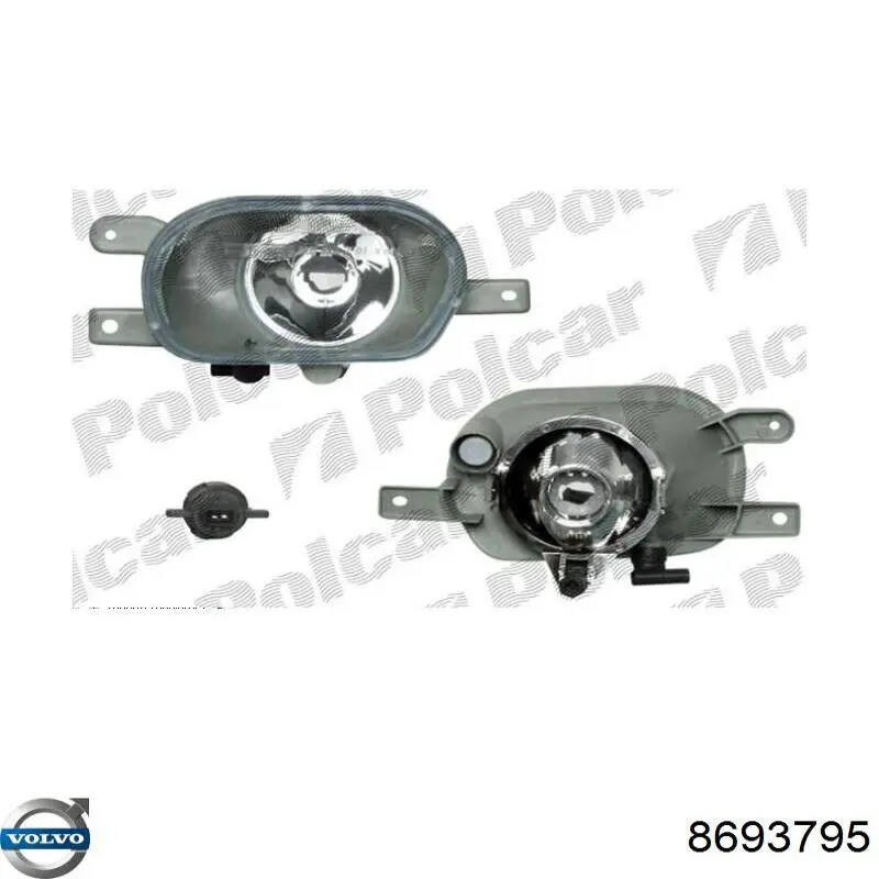 Туманка ліва Volvo 8693795 ціна, від 52.34 USD