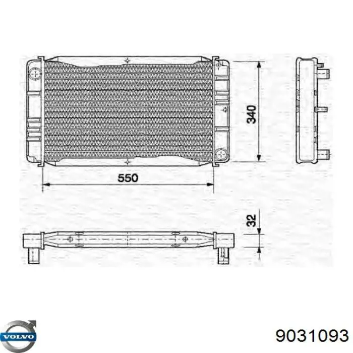 Купити Радіатор Volvo 340/360  343, 345