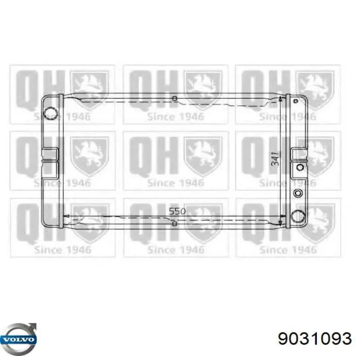 Купити 9031261 Volvo Радіатор двигуна
