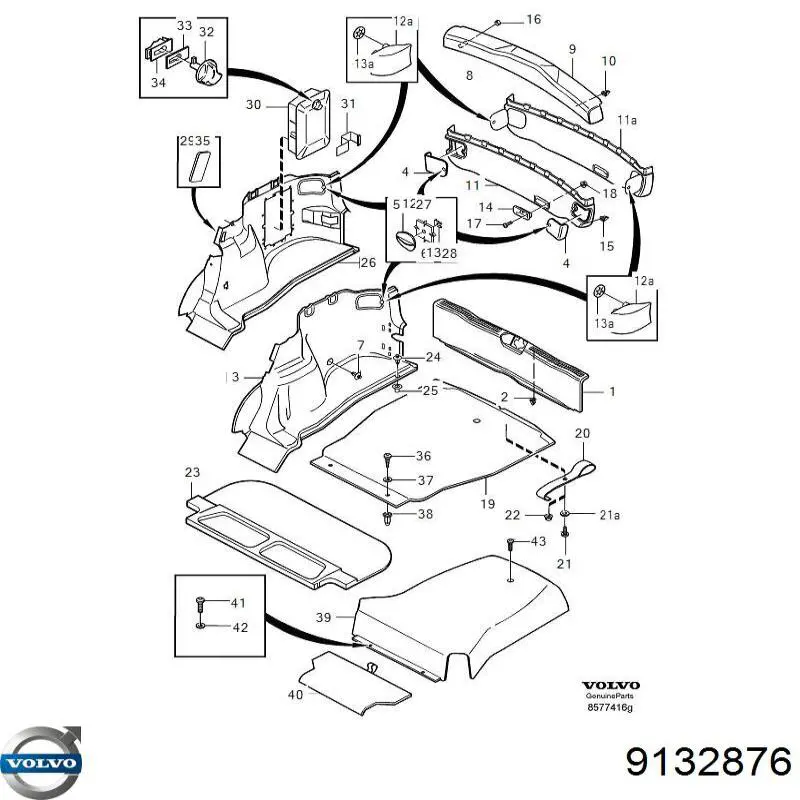 Volvo 9132876 ціна, від 0.38 USD