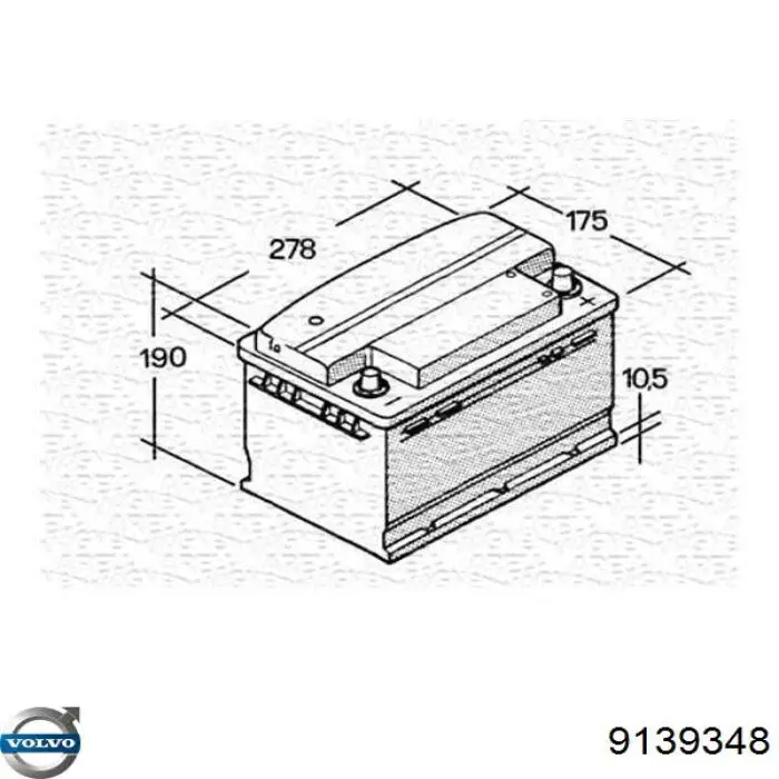 Купити Акумулятор Volvo 70 А/г (9139348)