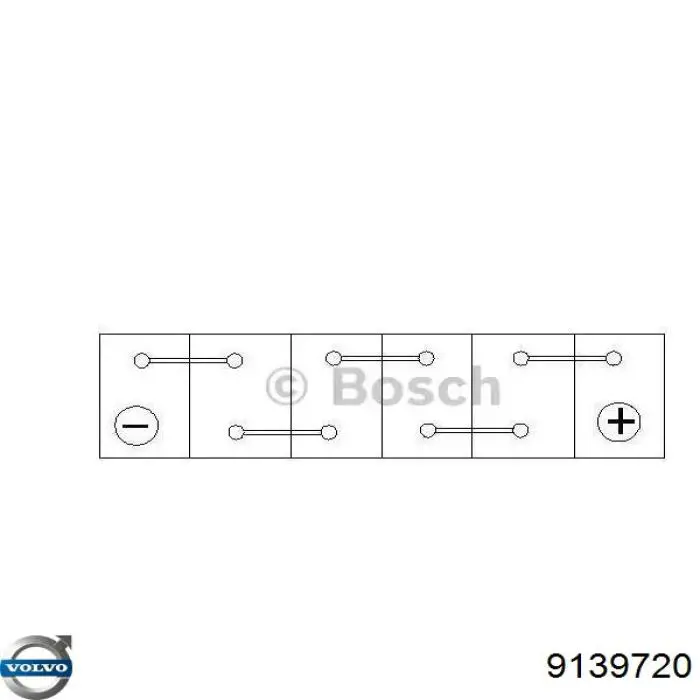 Купити 9139720 Volvo Автомобільна батарея