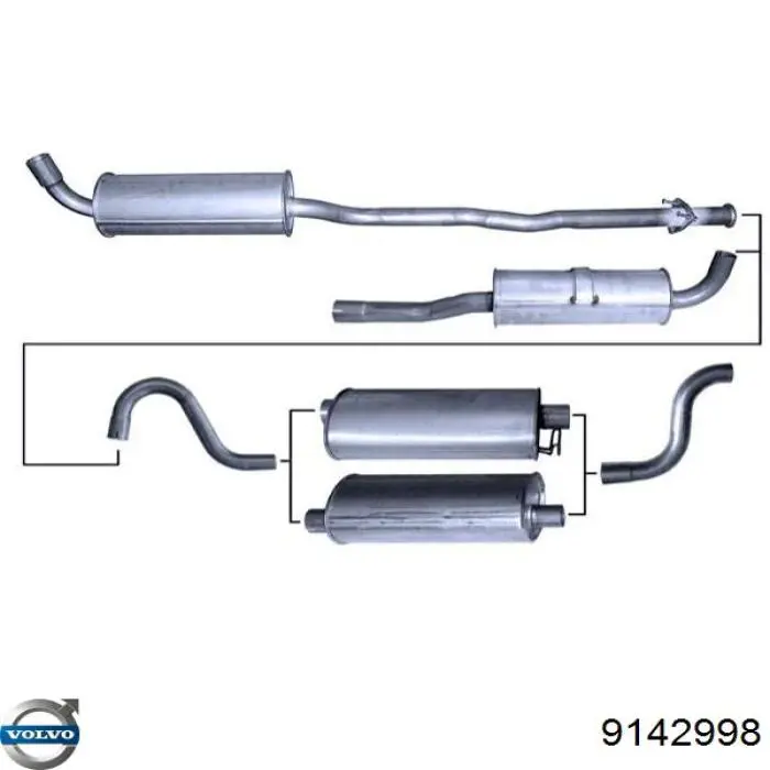 Купити 9142998 Volvo Вихлоп
