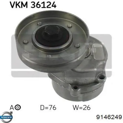 Натягувач приводного ременя 9146249 Volvo