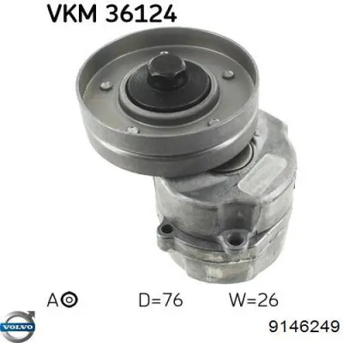 Натягувач приводного ременя 9146249 Volvo