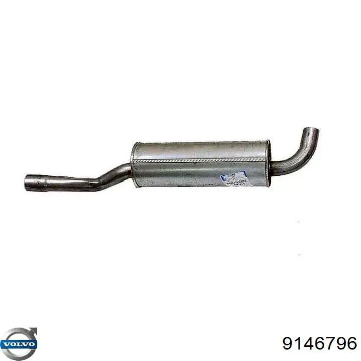 Купити 9146796 Volvo Труба приймальна (штани) глушника, передня