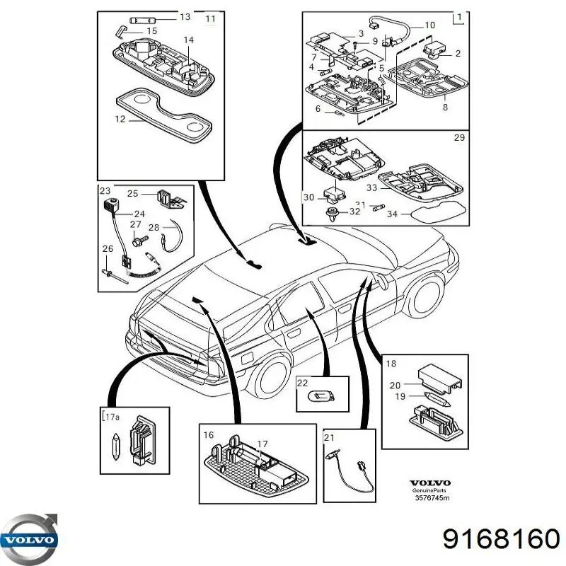  Volvo 9168160 ціна, від 18.72 USD